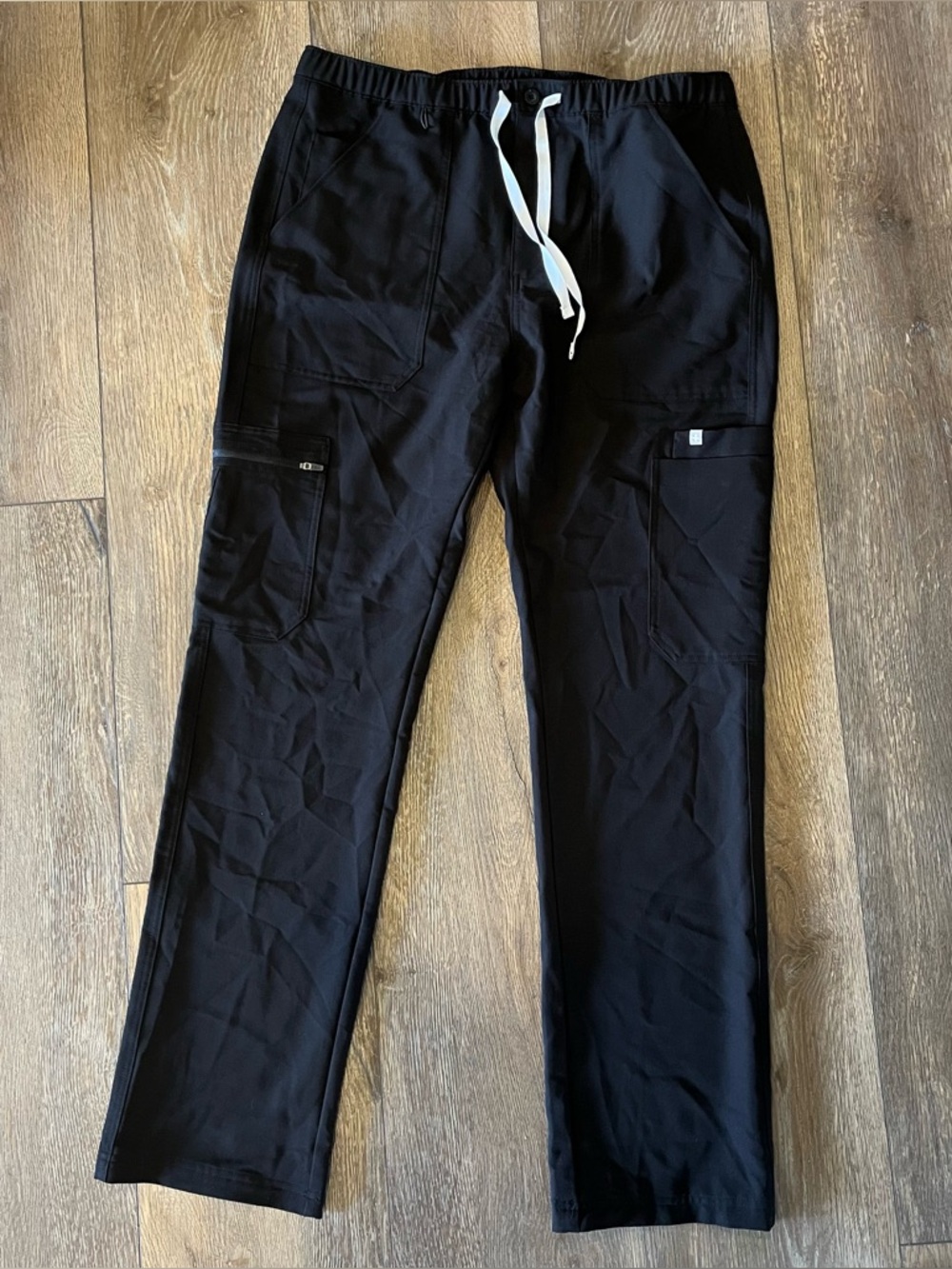 Men’s L Figs Medical Cargo loose fit Scrub Pants Black TM3001